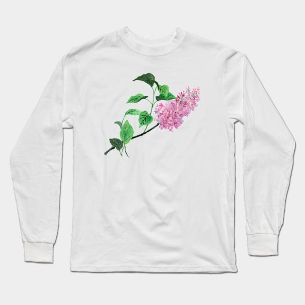 May 12th birthday flower Long Sleeve T-Shirt by birthflower